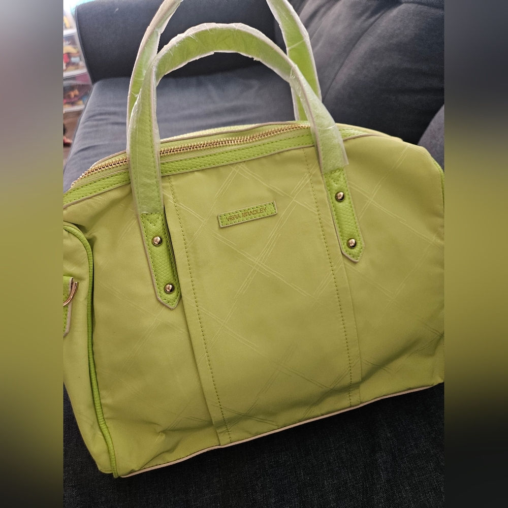 NWT Vera Bradley Preppy Poly Marlo Satchel